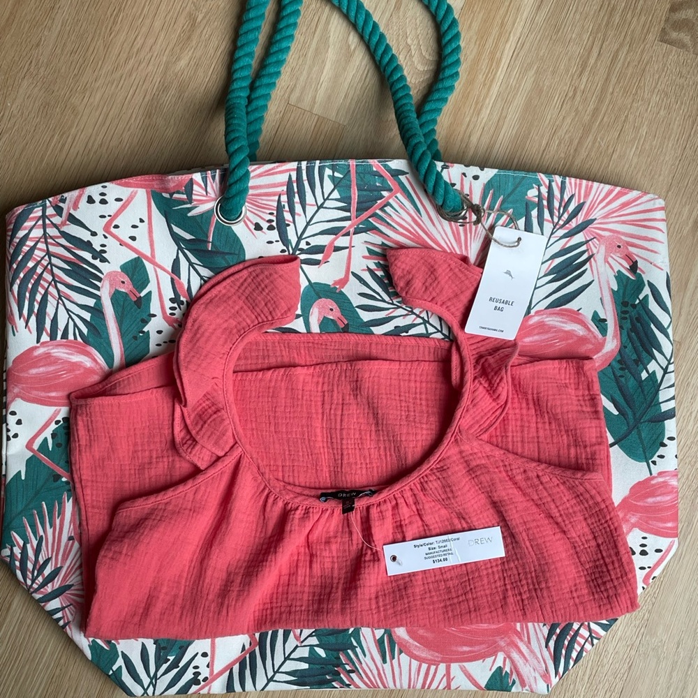 Anthropologie DREW Ruffle Tank Top